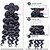 cheap One Pack Hair-Peruvian Hair Weft with Closure Loose Wave Hair Extensions 4 Pieces Black