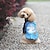 preiswerte Hundekleidung-Hund T-shirt Welpenkleidung Streifen Hundekleidung Welpenkleidung Hunde-Outfits Blau Rosa Kostüm für Mädchen und Jungen Hund Terylen Baumwolle S M L XL XXL