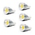 זול נורות תאורה-5pcs 5 W תאורת ספוט לד 3000/6500 lm GU10 GU5.3(MR16) E26 / E27 MR16 1 LED חרוזים COB לבן חם לבן קר 85-265 V / חמישה חלקים / RoHs / CCC