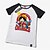 baratos Cosplay para o Dia a Dia &amp; T-shirts-Inspirado por One Piece Monkey D. Luffy Anime Fantasias de Cosplay Japanês Cosplay T-shirt Estampado Manga Curta Camiseta Para Unisexo