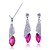 cheap Jewelry Sets-Women&#039;s Cubic Zirconia tiny diamond Jewelry Set Drop Earrings Pendant Necklace Solitaire Marquise Cut Drop Ladies Elegant Fashion Bridal everyday Sterling Silver Zircon Earrings Jewelry White