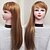 cheap Synthetic Trendy Wigs-Synthetic Wig Straight Straight Wig Blonde Long Golden yellow Synthetic Hair 25 inch Women&#039;s Blonde