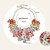 cheap Necklaces-Women&#039;s Statement Necklace Plaited Wrap Flower Ladies Colorful Festival / Holiday Chunky Resin Silver Plated Alloy Rainbow White Yellow Blue Necklace Jewelry For Party Special Occasion