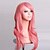 halpa Räätälöidyt peruukit-Synteettiset peruukit Kihara Luonnolliset aaltoilevat Kardashian Tyyli Epäsymmetrinen leikkaus Peruukki Vaaleanpunainen Pinkki Synteettiset hiukset Naisten Luonnollinen hiusviiva Vaaleanpunainen