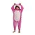billige Kigurumi-pyjamas-Børne Kigurumi Kigurumi-pyjamas Monster Dyremønster Onesie-pyjamas Flanel Fleece Lys pink Cosplay Til Nattøj Med Dyr Tegneserie Festival / Højtider Kostumer