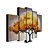 halpa Kukka-/kasvitaulut-Hang-Painted öljymaalaus Maalattu - Maisema Moderni Sisällytä Inner Frame / 5 paneeli / Venytetty kangas