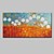 abordables Peintures fleurs/botaniques-Peint à la main Abstrait Paysage A fleurs/Botanique Paysages Abstraits Horizontale,Moderne Un Panneau Toile Peinture à l&#039;huile Hang-peint