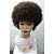 abordables Perruques de déguisement-Perruque Synthétique Ondulé Afro Afro Ondulé Perruque Court Cheveux Synthétiques Femme Perruque afro-américaine Marron StrongBeauty