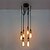 tanie Design klastrowy-6-świetlna 30 cm (11,8 cala) mini lampa wisząca z lekkim metalem Malowane wykończenia Vintage 110-120 V / 220-240 V