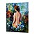 halpa Ihmisiä kuvaavat taulut-Hang-Painted öljymaalaus Maalattu - Nude Moderni Kehyksellä / Venytetty kangas