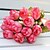 Χαμηλού Κόστους Ψεύτικα Λουλούδια-1 Κλαδί Μετάξι Πλαστικό Τριαντάφυλλα Λουλούδι για Τραπέζι Ψεύτικα λουλούδια