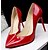 olcso Női magas sarkú cipők-Magassarkú-Stiletto-Női cipő-Magassarkú-Alkalmi-PU-Fekete / Rózsaszín / Piros / Ezüst / Arany / Vörös