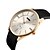 abordables Montre Classique Homme-Homme Montre Bracelet Calendrier / Etanche Cuir Bande Minimaliste Noir / Marron / Deux ans / Maxell626