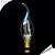 economico Lampadine LED a candela-1pc 1.5 W 2200/2700 lm E14 Luci LED a candela C35 2 Perline LED COB Oscurabile / Decorativo Bianco caldo 220-240 V / 1 pezzo