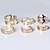 זול Fashion Ring-בגדי ריקוד נשים טבעת הצהרה מוזהב סגסוגת יומי קזו&#039;אל תכשיטים