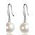 baratos Brincos-Women&#039;s Pearl Drop Earrings Fashion Pearl Earrings Jewelry Screen Color / White For Daily