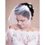 cheap Wedding Veils-One-tier Raw Edge Wedding Veil Blusher Veils / Veils for Short Hair / Headpieces with Veil with Tulle