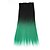 baratos Clip nas extensões-neitsi® 110g 22 &quot;cabeça cheia 5clips kanekalon pedaços de cabelo sintético clipe in / on extensões retas t-verde #