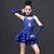 cheap Kids&#039; Dancewear-Latin Dance Dresses Children&#039;s Performance Spandex Lace Viscose Draped 5 Pieces Dress Gloves Neckwear Shorts