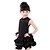 cheap Kids&#039; Dancewear-Latin Dance Dress Sequin Draping Performance Long Sleeve Natural Spandex