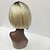 cheap Synthetic Wigs-Synthetic Wig Straight Style Bob Capless Wig Blonde Blonde Synthetic Hair Women&#039;s Blonde Wig