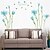 cheap Wall Stickers-Wall Stickers Wall Decals, Beautiful Blue Lilies PVC Wall Sticker