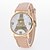 cheap Fashion Watches-Women&#039;s Fashion Watch Quartz Leather Black / White / Blue Hot Sale Analog Eiffel Tower - White Black Red