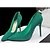 billige Højhælede sko til kvinder-Damer Sko Fleece Sommer Hæle Stilethæl Perle Til Afslappet Sort Sølv Grå Rosa Grøn