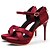 preiswerte Damensandalen-Damen Frühling / Sommer / Herbst Stöckelabsatz / Plattform Kleid Party &amp; Festivität Kunstleder Schwarz / Rot / Burgund