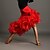 cheap Latin Dancewear-Latin Dance Tutus &amp; Skirts Women&#039;s Performance Spandex Flower / Crystals / Rhinestones Natural Skirt
