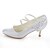 cheap Wedding Shoes-Women&#039;s Stiletto Heel Wedding Dress Party &amp; Evening Crystal Stretch Satin Summer White