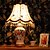 cheap Desk Lamps-The Bedroom Bedside Lamp Retro Glass Decorative Wood Old Shanghai Desk Lamp