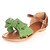 cheap Women&#039;s Sandals-Women&#039;s Summer Cone Heel Comfort Casual Dress Bowknot Leatherette White / Green / Blue