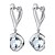 preiswerte Ohrringe-Damen Tropfen-Ohrringe Kreolen Geburtssteine Sterling Silber Silber Ohrringe Schmuck Silber Für Hochzeit Party Alltag Normal