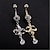 cheap Body Jewelry-Navel Ring / Belly Piercing Party Casual Women&#039;s Body Jewelry For Casual Stainless Steel Alloy Gold Silver 1 set