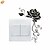 preiswerte Dekorative Wandaufkleber-Blumen-&amp;amp; Pflanzen Wandaufkleber Wohnzimmer, abnehmbare PVC Home Decoration Wandtattoo 16 * 11cm