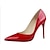 olcso Női magas sarkú cipők-Magassarkú-Stiletto-Női cipő-Magassarkú-Alkalmi-PU-Fekete / Rózsaszín / Piros / Ezüst / Arany / Vörös