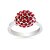 cheap Rings-Women&#039;s Statement Ring Red Green Blue Silver Plated Party Jewelry Adjustable