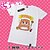 billige Cosplay til hverdagen, hettegensere og t-skjorter-Inspirert av Himouto Cosplay Anime  &quot;Cosplay-kostymer&quot; Japansk Cosplay T-skjorte Trykt mønster Kortermet T-Trøye Til Unisex