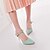 olcso Női magas sarkú cipők-Női Lány Bőrutánzat Tavasz Nyár Ősz Hétköznapi Ruha Stiletto Fehér Fekete Sárga Zöld Rózsaszín 3 inch-3 3 / 4 inch