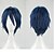 billige Kostymeparykk-cosplay kostyme parykk syntetisk parykk cosplay parykk krøllete krøllete parykk kort blått syntetisk hår kvinners blå hårglede