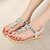 cheap Women&#039;s Sandals-Women&#039;s Shoes Glisten Flipflop Slip On Flat Heel Comfort / Open Toe Sandals Dress / Casual Silver / Gold