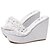 olcso Női szandálok-Női Cipő Bőrutánzat Kényelmes Parafa Kompatibilitás Fehér Ezüst Rózsaszín Aranyozott