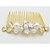 billige Bryllupshodeplagg-krystall imitasjon perle legering hår kammer headpiece elegant stil