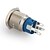 preiswerte Schalterelektronik fürs Auto-19mm 12v 5a blaue LED momentaner Druckknopf Metallschalter für Auto Silber