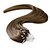 billige Hårforlengelse med mikroringer-Hairextension med mikroringer Hairextensions med menneskehår Rett Ekte hår #27 Middels Auburn Mørk Kastanjebrun