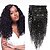 Недорогие Накладки на клипсах-SloveHair На клипсе Расширения человеческих волос Кудрявый Натуральные волосы