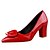 cheap Women&#039;s Heels-Women&#039;s Shoes PU Chunky Heel Heels Heels Casual Black / Blue / Purple / Red / Gray / Almond
