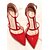 זול נעלי עקב לנשים-נעלי נשים-בלרינה\עקבים-פליז-עקבים-שחור / צהוב / ורוד / אדום / אפור-קז&#039;ואל-עקב סטילטו