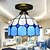 cheap Ceiling Lights-20*15CM Tiffany&#039;S Mediterranean Contracted Absorb Dome Light Creative Bedroom Absorb Dome Light LED Lamp